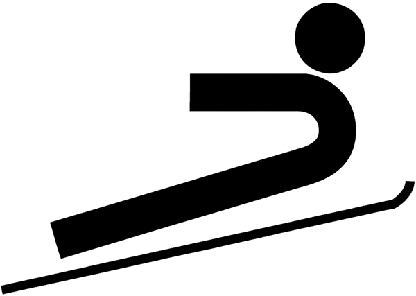 Exercise symbol silhouette vinyl sticker. Customize on line. Sports 085-1305